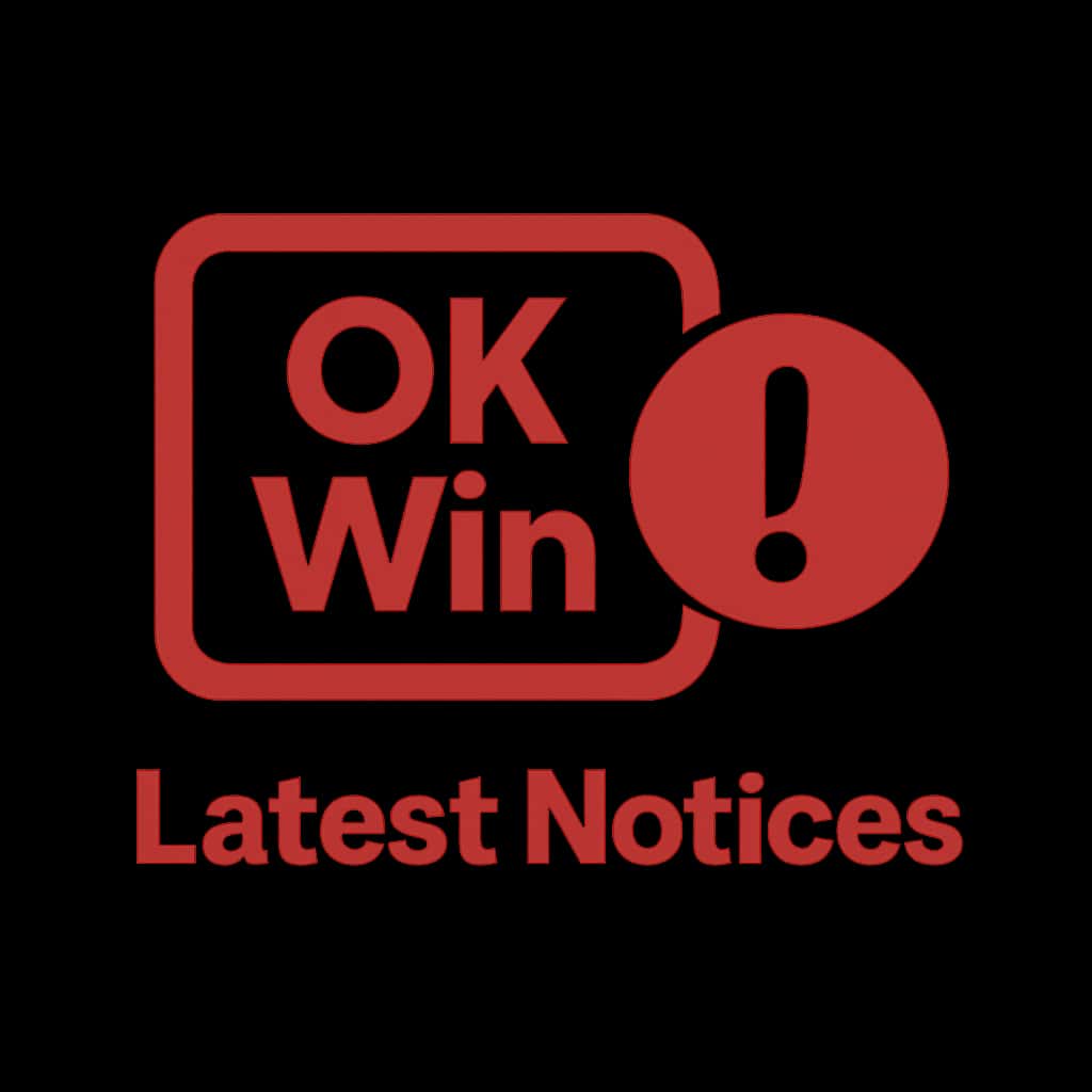 Simple icon representing Latest OK Win Notices for user reference.