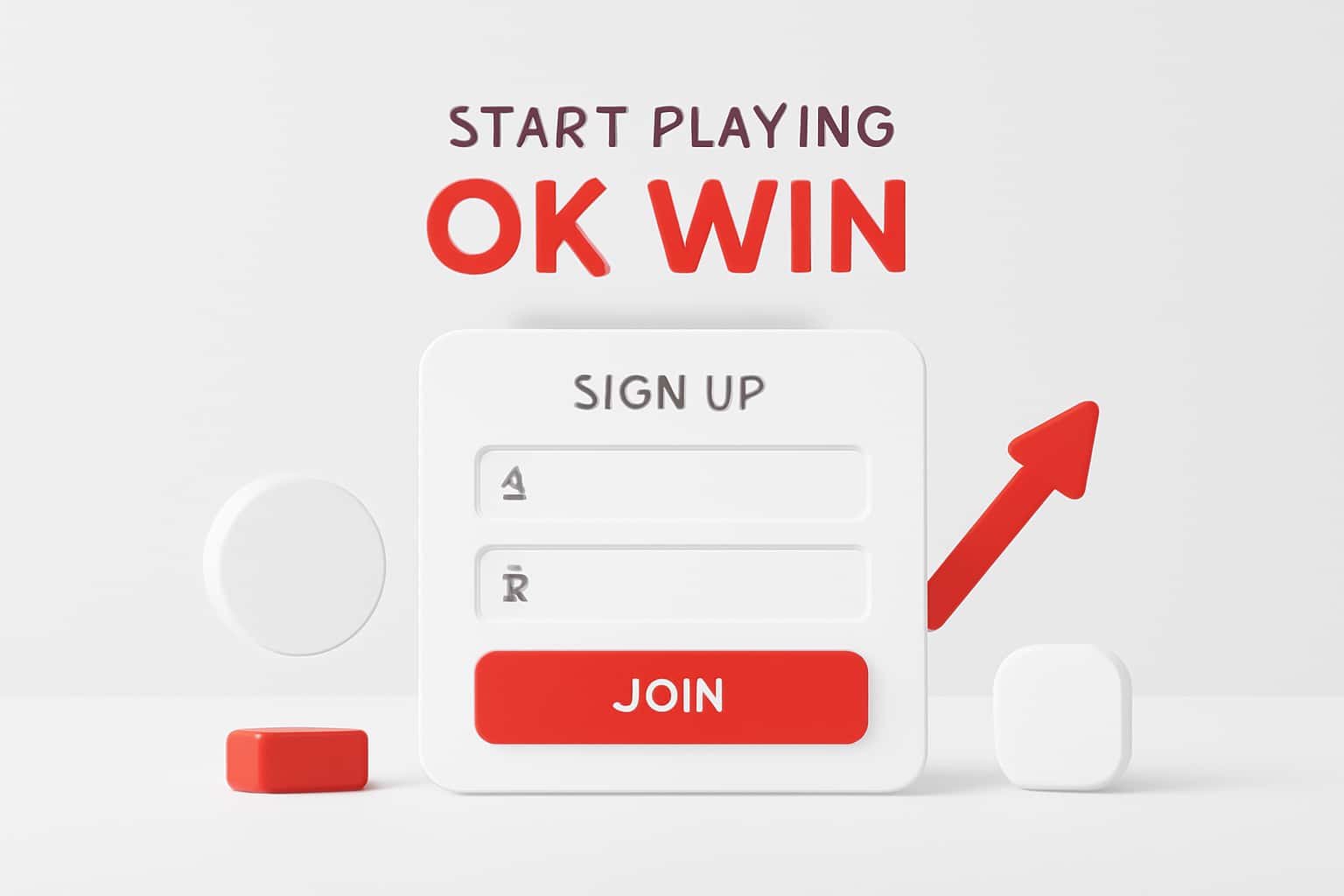 Start Playing OK Win - Sign Up Interface