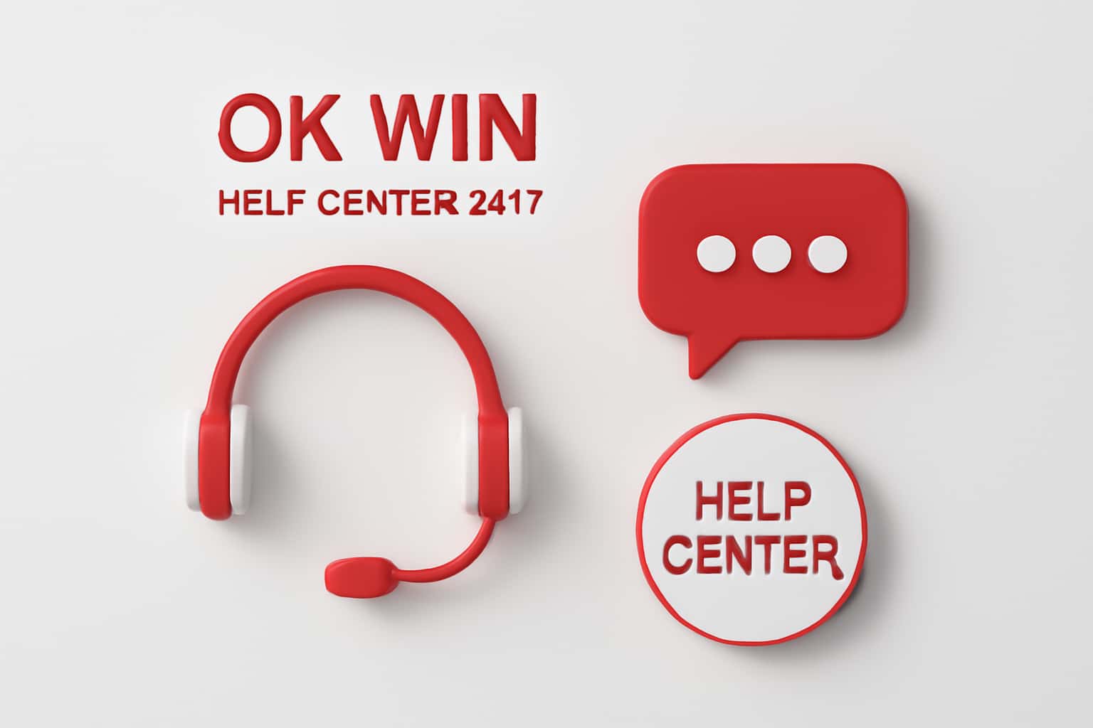 OK Win Help Center 24/7 Interface