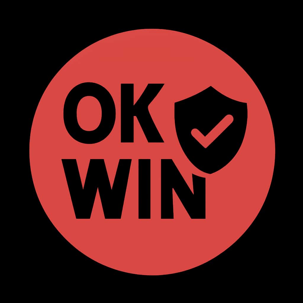 An icon representing secure access for OK Win.