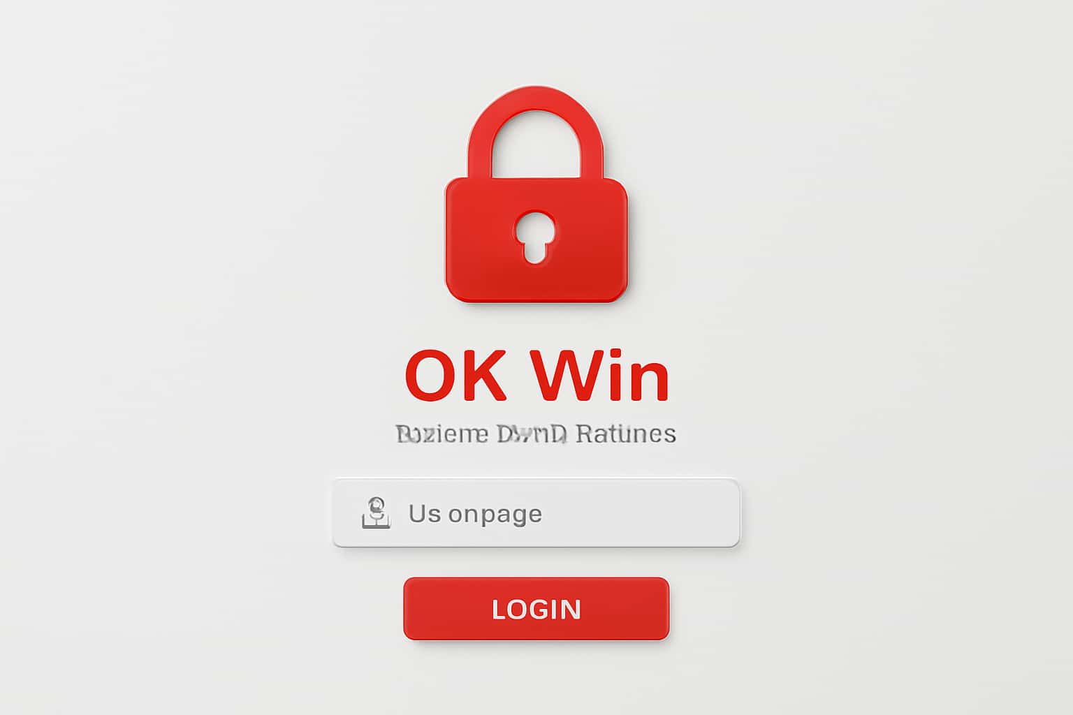 OK Win User Authentication Interface