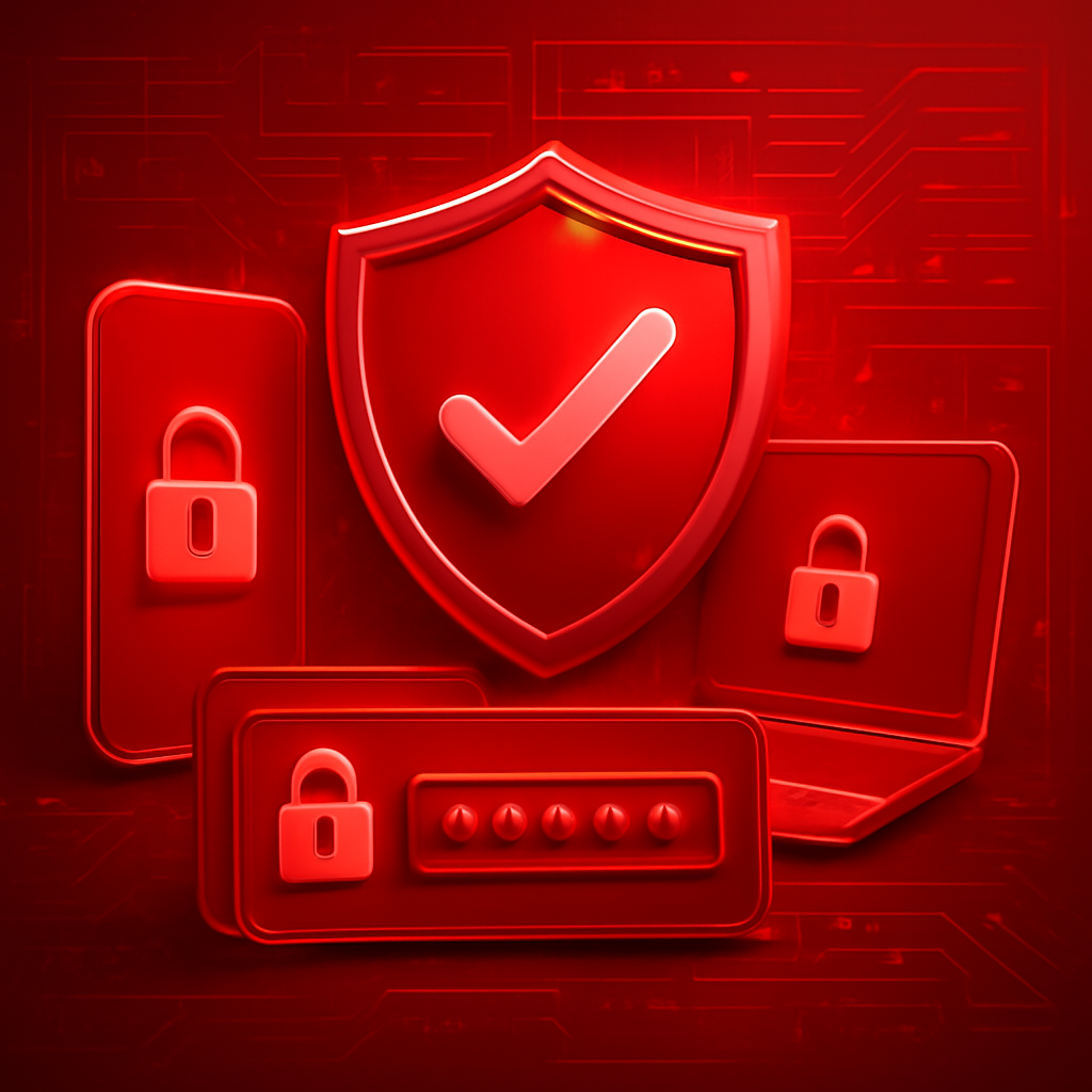 Illustration detailing steps to secure an OK Win account.