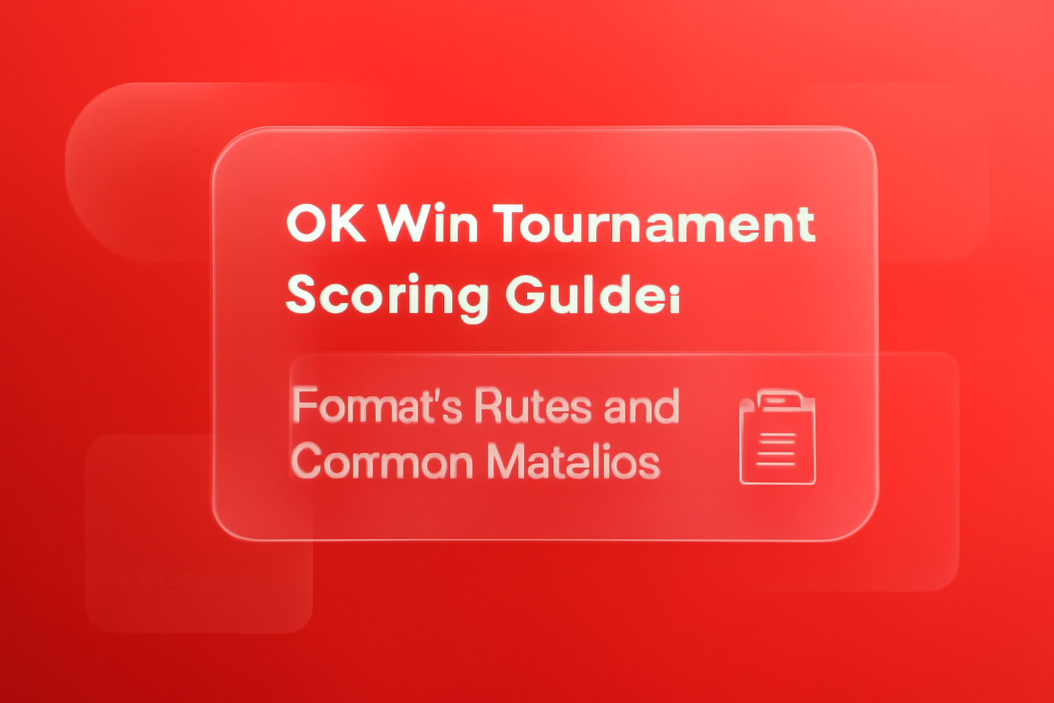 A visual representation of the OK Win verification process.